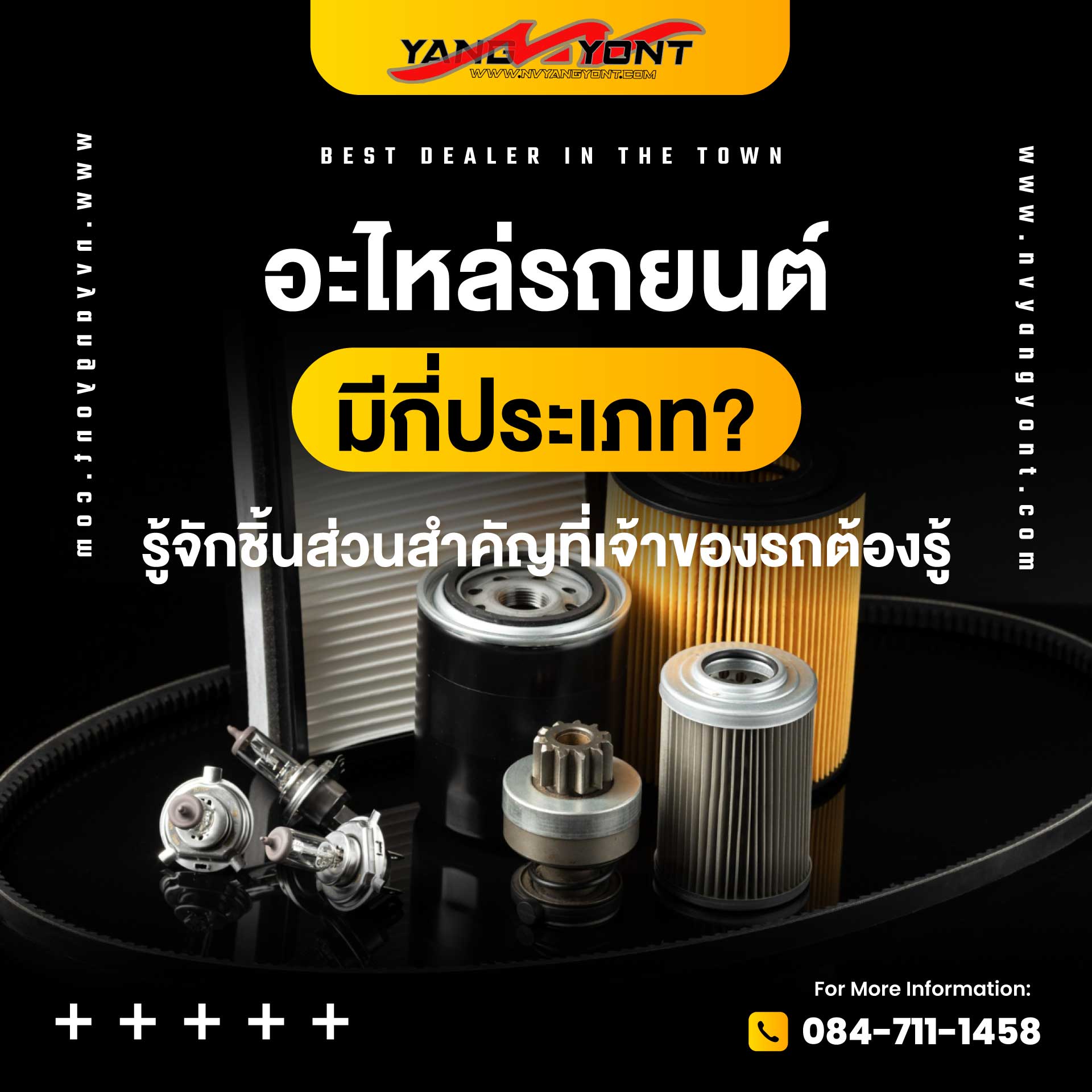 อะไหล่รถยนต์มีกี่ประเภท? รู้จักชิ้นส่วนสำคัญที่เจ้าของรถต้องรู้