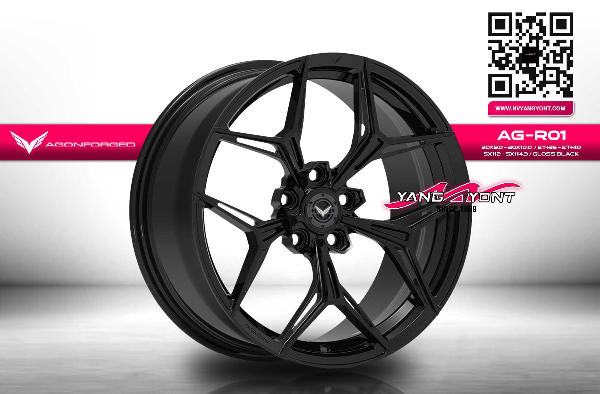 AGR01 | สี Gloss Black (F/R)