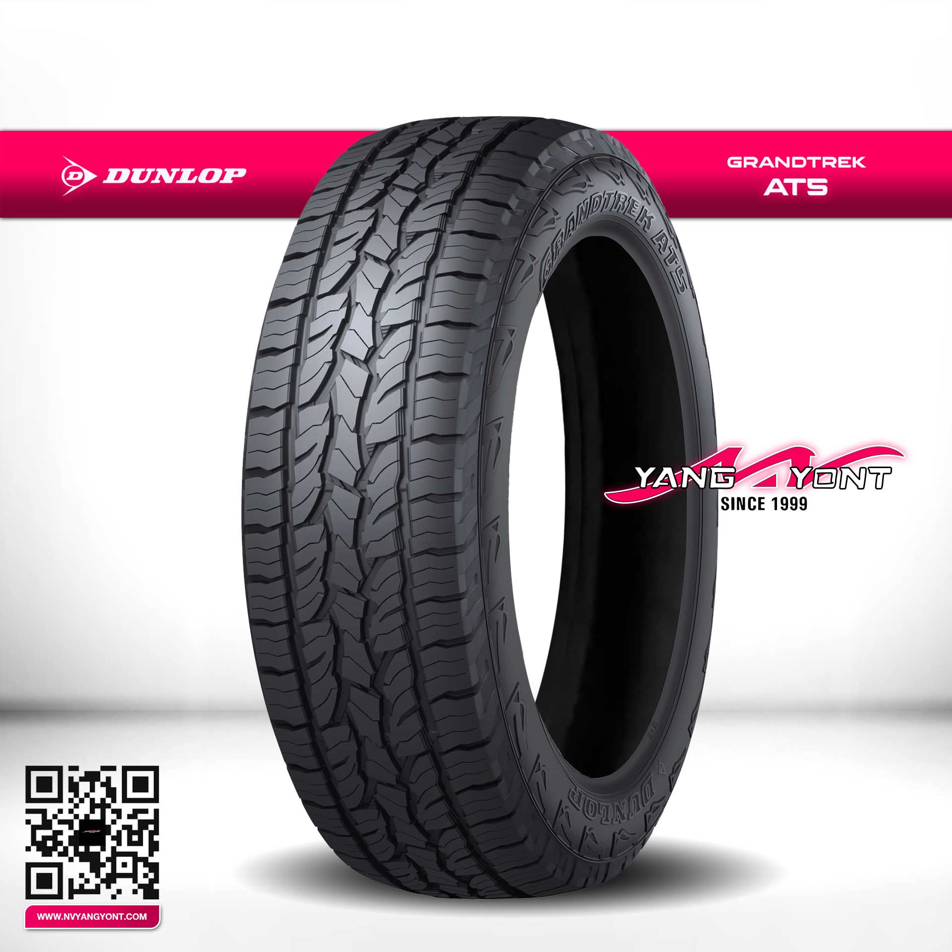 (โปรโมชั่นซื้อ 3แถม1 ฟรี) 31X10.50R15 GRANDTREK AT5 (อักษรขาว)